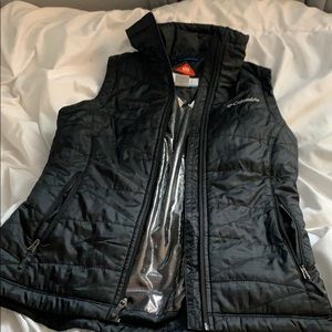 Black Columbia puffer vest size xs/s